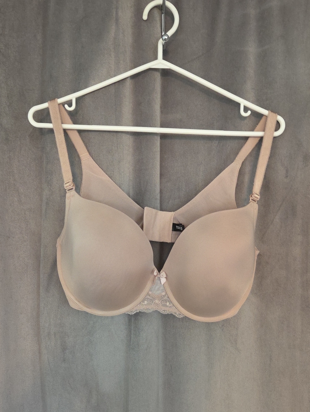torrid 38DDD Nude Smooth Lightly Padded Bra with Lace Trim
